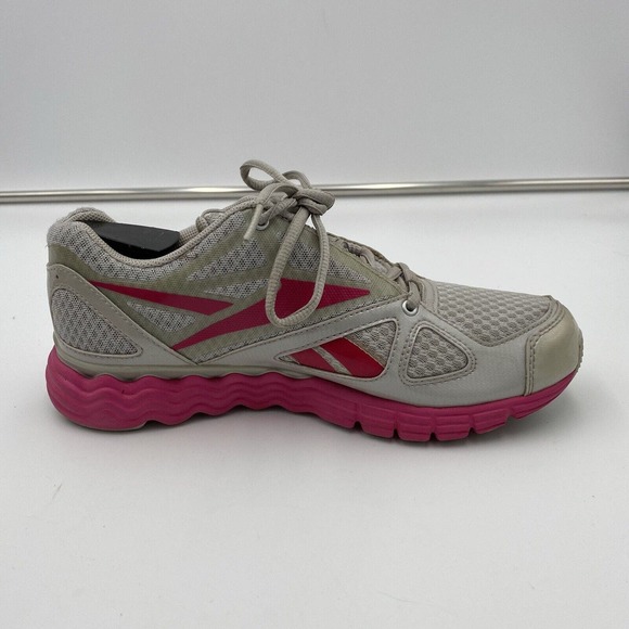Reebok Vibe tech athletic shoes sneakers grey and pink women's size 7.5 US VGC! - Picture 8 of 12